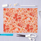 William Morris-Iris und Lilie, Mandarine Seidenpapier (Handwerk)