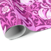 William Morris Iris und Lily, Amethyst Lila Geschenkpapier (Rolleneckpunkt)