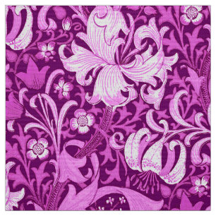 William Morris Iris und Lily, Amethyst Lila Stoff