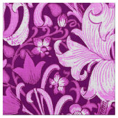 William Morris Iris und Lily, Amethyst Lila Stoff (Nahaufnahme)