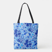 William Morris Iris und Lily, Cobalt Blue Tasche (Rückseite)