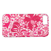 William Morris Iris und Lily, Fuchsia Pink Case-Mate iPhone Hülle (Rückseite (Horizontal))