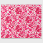 William Morris Iris und Lily, Fuchsia Pink Geschenkpapier (Flach)