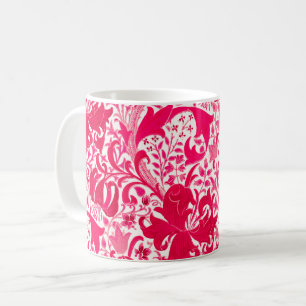 William Morris Iris und Lily, Fuchsia Pink Kaffeetasse