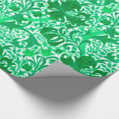 William Morris Iris und Lily, Jade Green Geschenkpapier (Ecke)