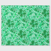 William Morris Iris und Lily, Jade Green Geschenkpapier (Flach)