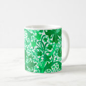 William Morris Iris und Lily, Jade Green Kaffeetasse (VorderseiteRechts)