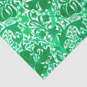 William Morris Iris und Lily, Jade Green Seidenpapier (Ausschnitt)
