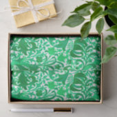 William Morris Iris und Lily, Jade Green Seidenpapier (Geschenk)