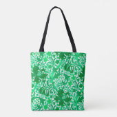 William Morris Iris und Lily, Jade Green Tasche (Rückseite)