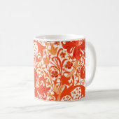 William Morris Iris und Lily, Mandarin Orange Kaffeetasse (VorderseiteRechts)