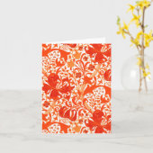 William Morris Iris und Lily, Mandarin Orange Karte (Gelbe Blume)