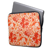 William Morris Iris und Lily, Mandarin Orange Laptopschutzhülle (Vorderseite Links)