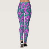 William Morris Irises, Amethyst Lila Leggings (Rückseite)
