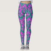 William Morris Irises, Amethyst Lila Leggings (Vorderseite)