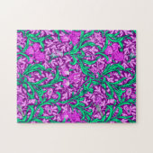 William Morris Irises, Amethyst Lila Puzzle (Horizontal)