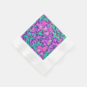 William Morris Irises, Amethyst Lila Serviette (Ecke)