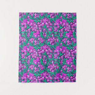 William Morris Irises, Amethyst Lila Wandteppich