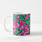 William Morris Irises, Fuchsia Pink und Wein Kaffeetasse (Links)