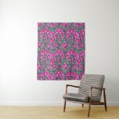 William Morris Irises, Fuchsia Pink und Wein Wandteppich (Beispiel)