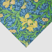 William Morris Irises, Gelb und Cobalt Blue Seidenpapier (Ausschnitt)