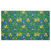 William Morris Irises, Gelb und Cobalt Blue Stoff (Fat Quarter (45,7 x 55,9 cm))