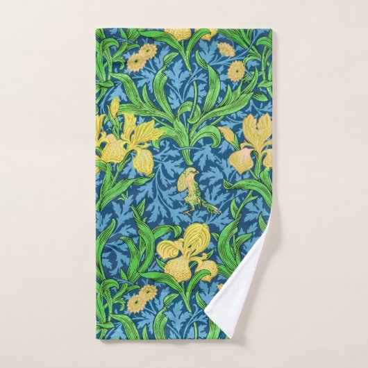 William Morris Irises, Yellow und Cobalt Blue Badhandtuch Set (Handtuch)