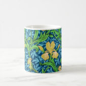 William Morris Irises, Yellow und Cobalt Blue Kaffeetasse (Mittel)