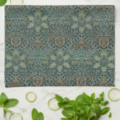 William Morris Ispahan Teal Grün Floral Art Geschirrtuch (Gefaltet)