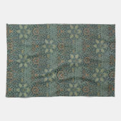 William Morris Ispahan Teal Grün Floral Art Geschirrtuch (Horizontal)