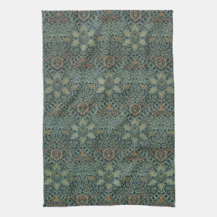 William Morris Ispahan Teal Grün Floral Art Geschirrtuch