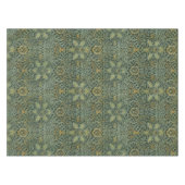 William Morris Ispahan Teal Grün Floral Art Tischdecke (Vorderseite (Horizontal))