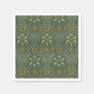 William Morris Ispahan Tealgrün Floral Art Serviette