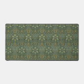 William Morris Ispahan Tealgrün Florales Kunstwerk Schreibtischunterlage (Vorderseite)