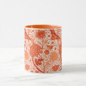 William Morris-Jacobean Blumen-, korallenrote Tasse (Zentrum)