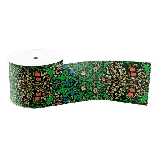 William Morris Jacobobobobohne Floral, Blackthorn Ripsband (Spule)