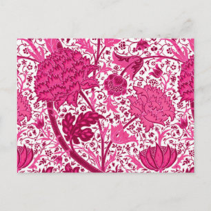 William Morris Jacobobobobohne, Fuchsia Pink Postkarte