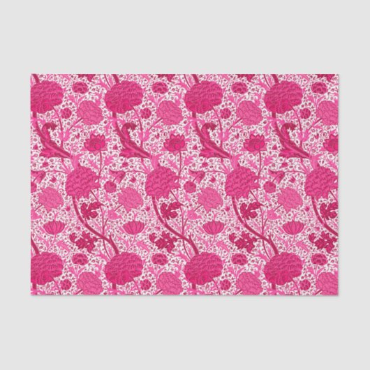 William Morris Jacobobobobohne, Fuchsia Pink Seidenpapier (Vorderseite)
