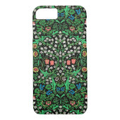 William Morris Jacobobobohne, floral, schwarzer Hi Case-Mate iPhone Hülle (Rückseite)