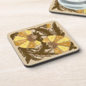 William Morris Jacobohne, Mustard Gold und Brown Untersetzer (Linke Seite)