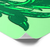 William Morris Jacobohne, Orchid Lila und grün Poster (Ecke)