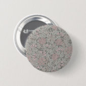 William Morris Jasmin-Blumenmuster Button (Vorne & Hinten)