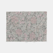 William Morris Jasmin-Blumenmuster Fleecedecke (Vorderseite (Horizontal))