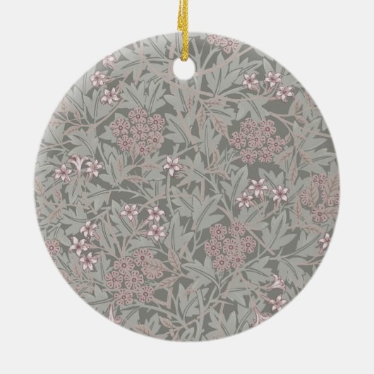 William Morris Jasmin-Blumenmuster Keramik Ornament (Hinten)