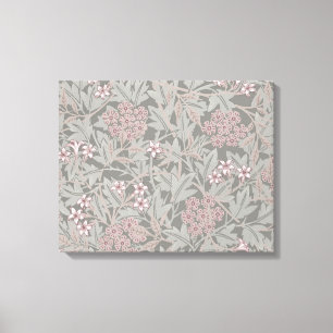William Morris Jasmin-Blumenmuster Leinwanddruck