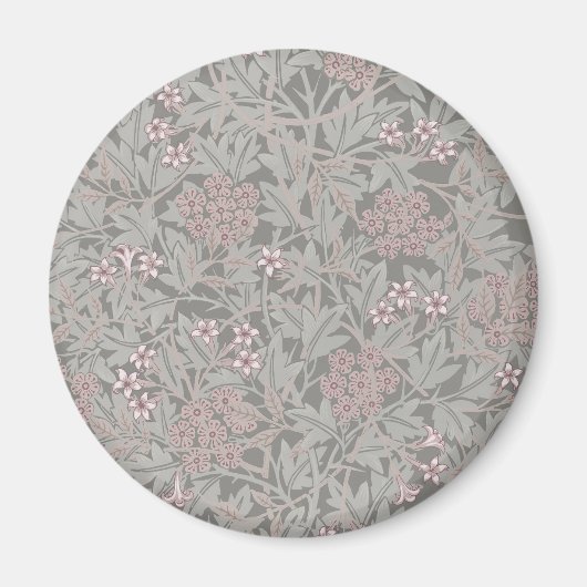 William Morris Jasmin-Blumenmuster Magnet (Vorne)