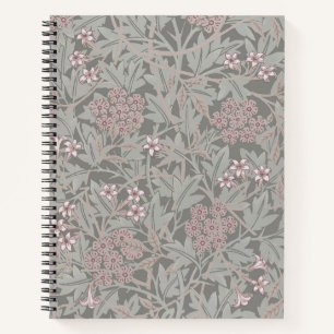 William Morris Jasmin-Blumenmuster Notizblock