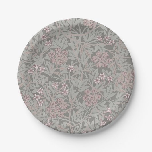 William Morris Jasmin-Blumenmuster Pappteller (Vorderseite)