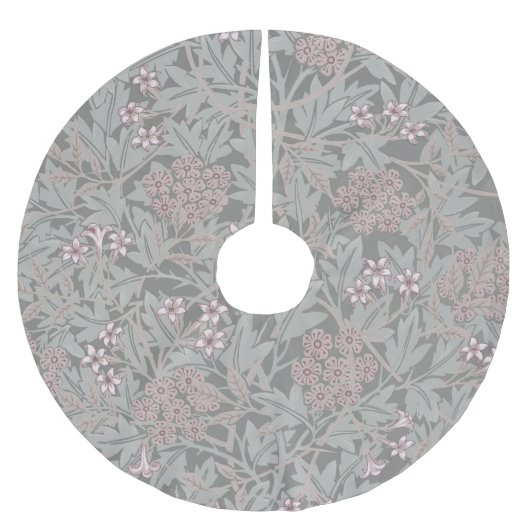 William Morris Jasmin-Blumenmuster Polyester Weihnachtsbaumdecke (Vorderseite)