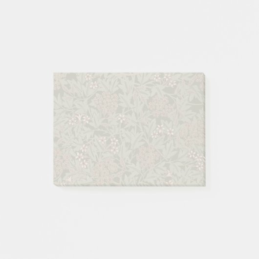 William Morris Jasmin-Blumenmuster Post-it Klebezettel (Vorderseite)